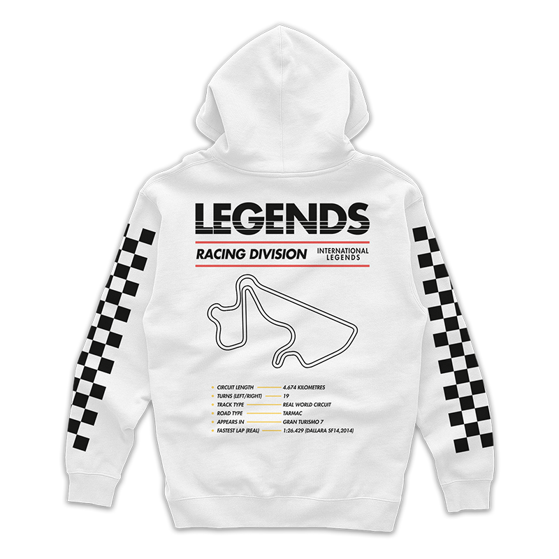 Racing Division White Hoodie