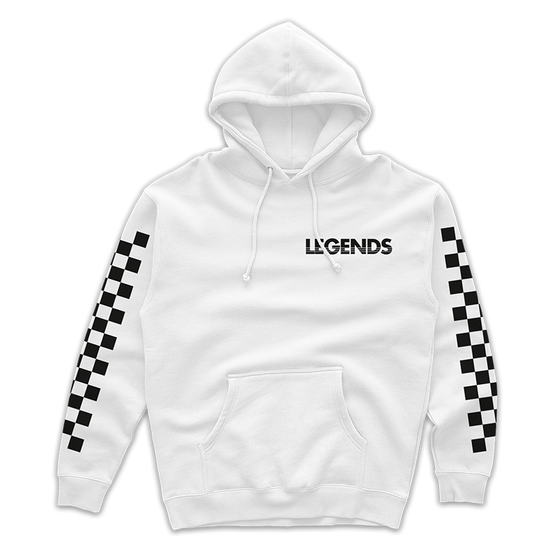 Racing Division White Hoodie